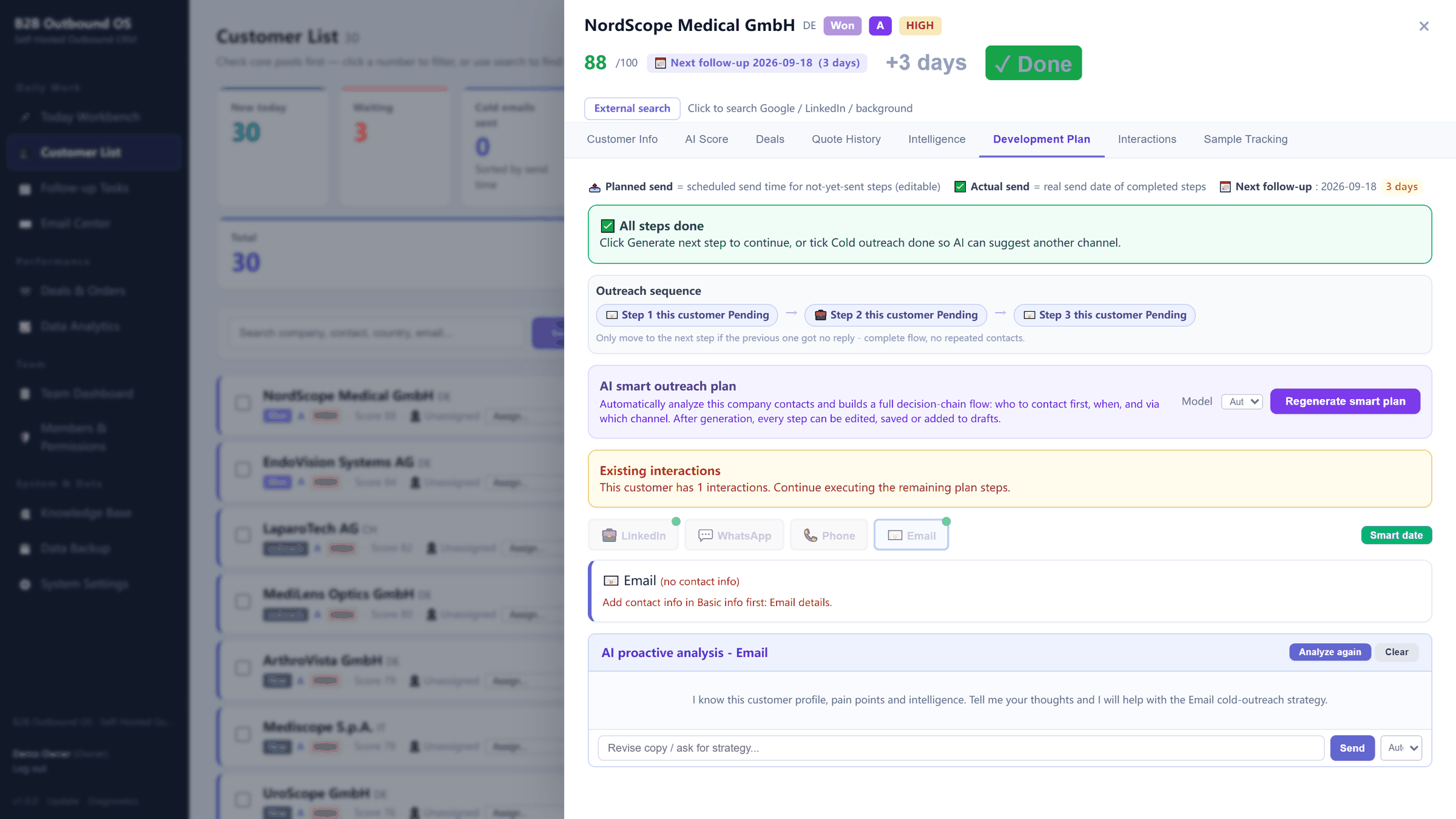 Account development strategy